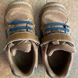 Stride Rite SRT Wes (Toddler) 9T Brown & Navy Blue